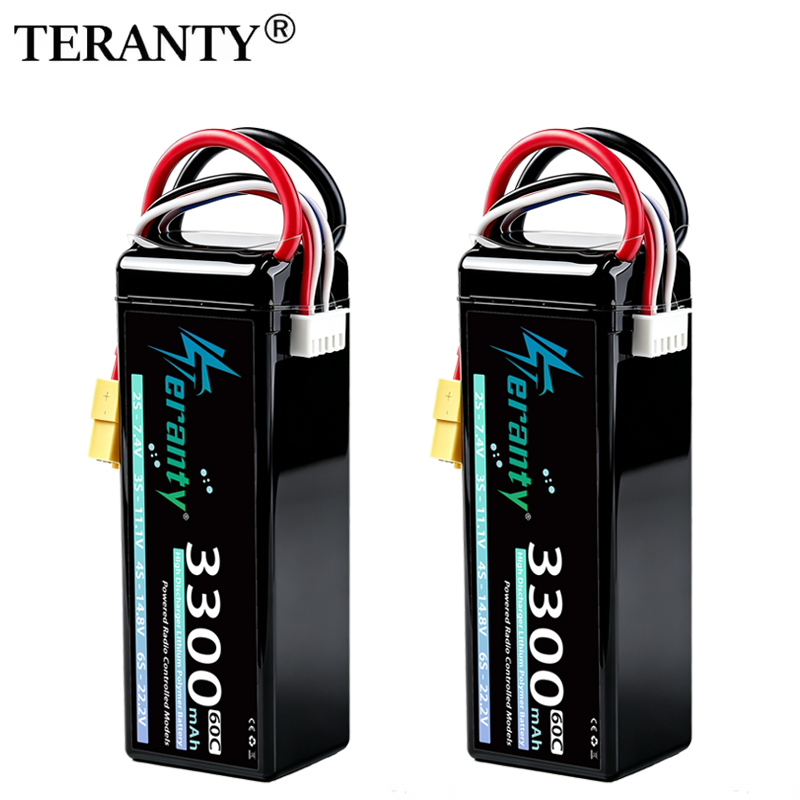 Drone Battery 3S - แบตเตอรี่ลิเธียมโพลิเมอร์ TERANTY 4S 3300mAh 14.8V 60C