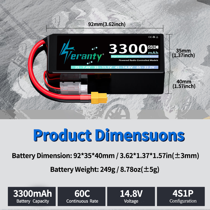 แบตเตอรี่ลิเธียมโพลิเมอร์ TERA - Drone Battery 3S บทวิจารณ์และราคา